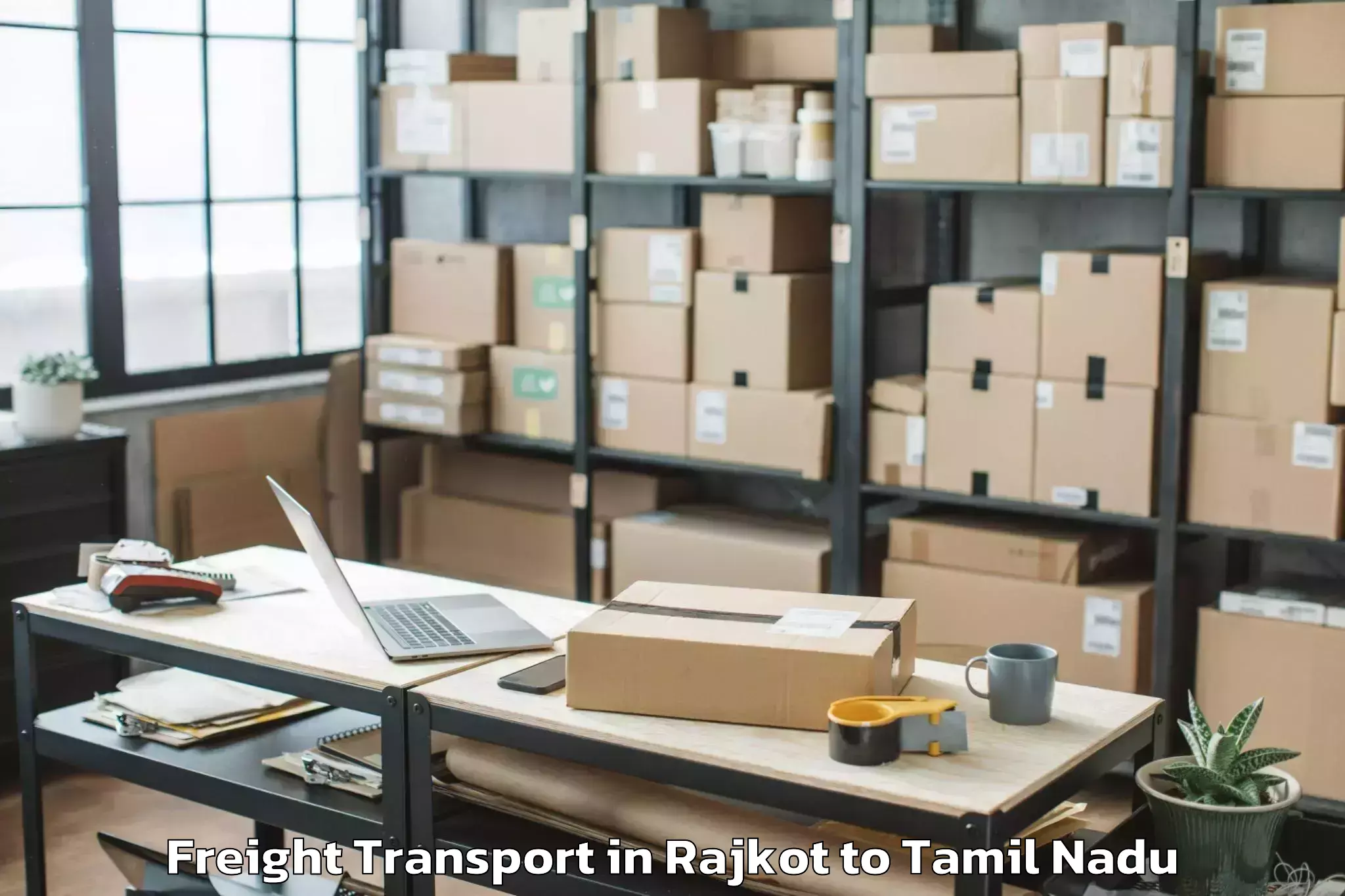 Leading Rajkot to Musiri Freight Transport Provider